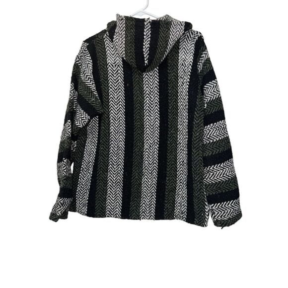 Men's Earth Ragz Hoodie Sweatshirt Black Green Size M - Picture 2 of 3